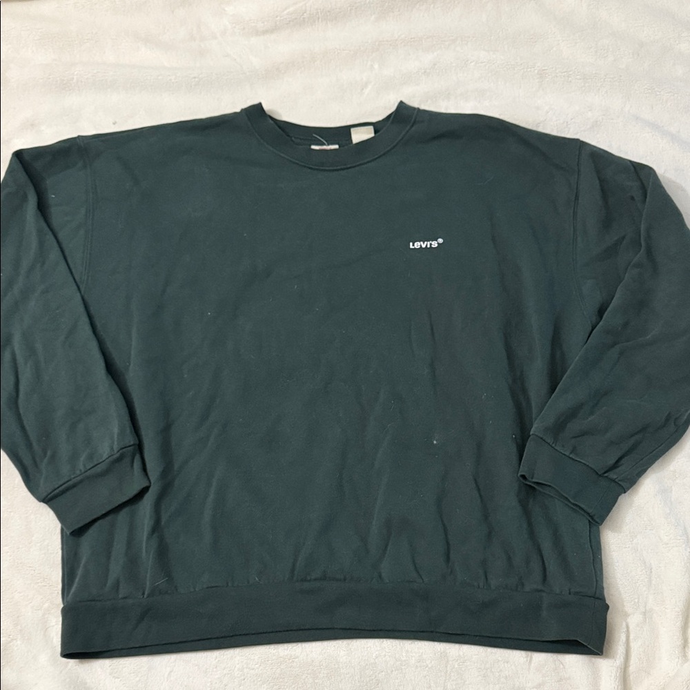 Levi's Women's Dark Green Crewneck Sweater